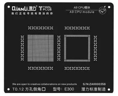 شابلون سی پی یو برند Qianli مدل iBlack 3D A9