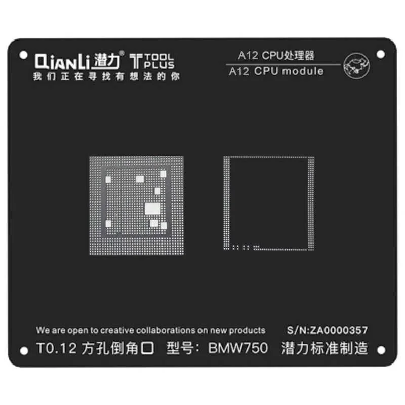 شابلون CPU برند Qianli مدل iBlack 3D A12